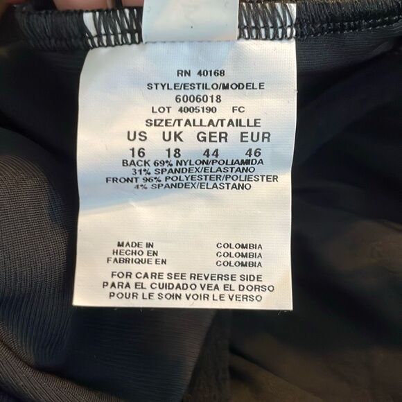 MagicSuit Isabel Tummy Control Ruffle Front One Piece Swimsuit Black Soft Cup Sw - Picture 8 of 14